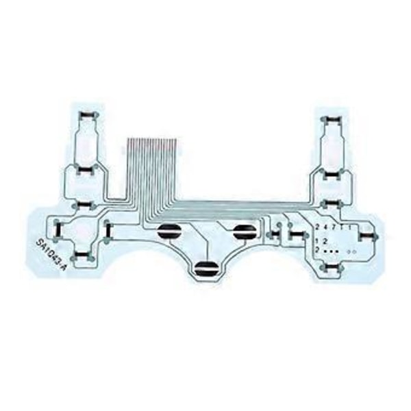 Ersättnings SA1Q43-A Kretskort PCB Ledande Film Knappsats Flex Ribbon Kabel Reparation för PS2 H Handkontroll
