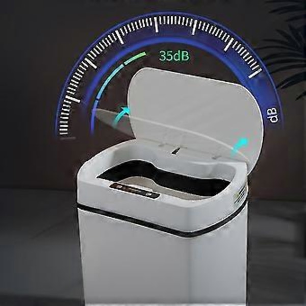 Smart soptunna för kök Hushållssoptunna Papperskorg Badrum Automatisk sensor Soptunna Skräp B
