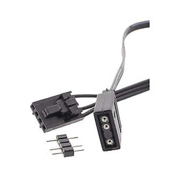 4-nastaisesta RGB:stä tavalliseen Argb 3-nastaiseen 5 V:n adapteriliittimeen Rgb-kaapeli 25 cm