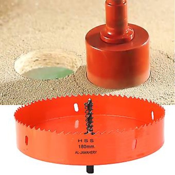 M42 Bi-metall Hålsåg Hålsågsklinga Skärande Borr för Metallplåt Trä Plast (180mm)