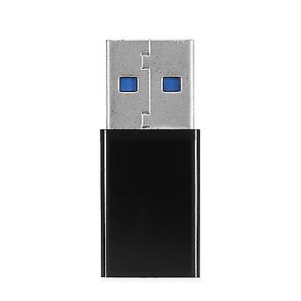 2st USB 3.0 A Hane till USB-C 3.1 Typ C Hona OTG Data Laddningsadapter Konverter Svart