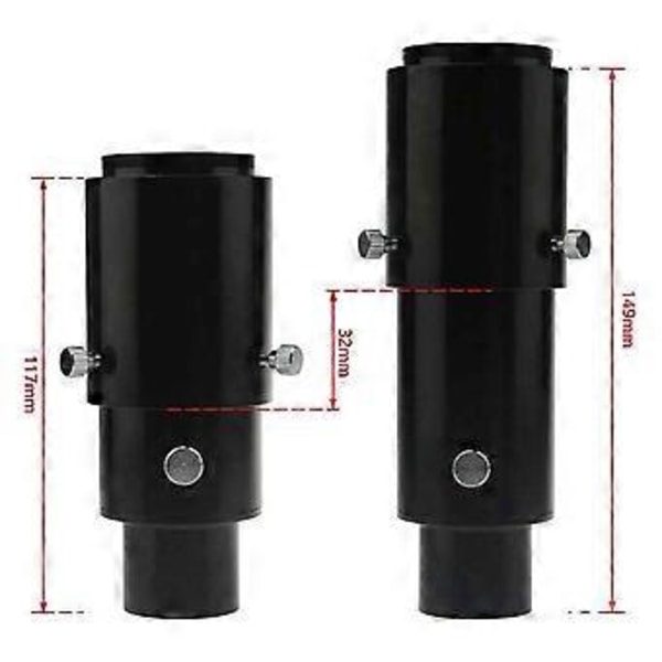 1,25 tum Variabel Teleskop Kamera Adapter Förlängningsrör för Primärfokus & Okularprojektion Astronomisk Fotografering