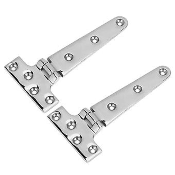 2 stk. T-formet dørhængsel 316 rustfrit stål kraftig universal marinebåds hardware 6x3in