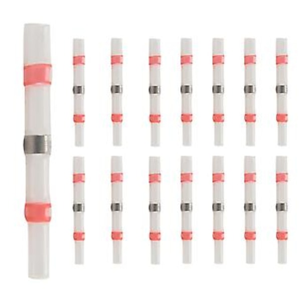 50 stk. S Ledningsstik, Krympe Butt Connector Isolerede Butt