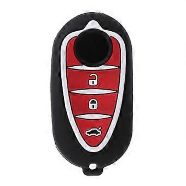 3 Knappar Silikon Bil Nyckel Fob Fodral för Alfa Myth 159 GTO Myth för Giuli