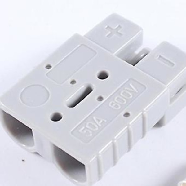 10kpl Anderson-liittimen pistoke 50A 600V 6AWG hopeoitu kiinteä kupariterminaali AC/DC-virta