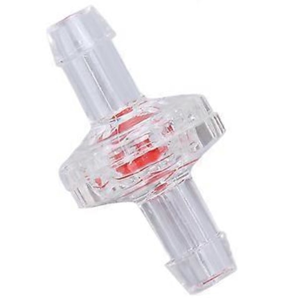 10 stk. Tilbakeslagsventil 1-veis PP Plastslange Vannstopp Membran Barb for Luftinntak 7mm Transparent