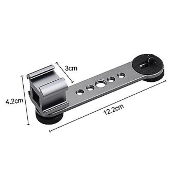 Kamera Trippel Skofäste Förlängningsstång Med 1/4tum 3/8tum Gänga För Gimbal Stabilisator Tripod
