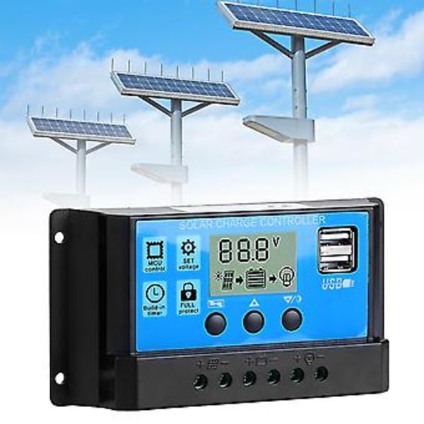 Solenergi Controller, 50A 5V Controller Husholdningsværktøj Controller Overlegen Håndværk