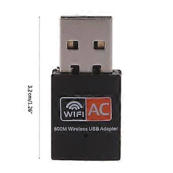 Nopea USB WiFi -sovitin Rtl8811cu Wifi5 langattomat verkkokortit Windowsille, jopa 600 Mbps langattomat donglet
