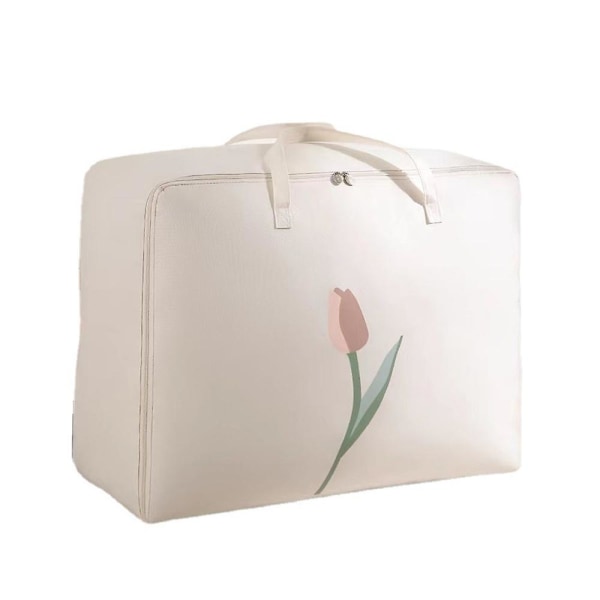 Oxford Cloth Travel Moving Storage Bag Fortykket Vandtæt Og Fugttæt Quilt Opbevaringspose Hvid