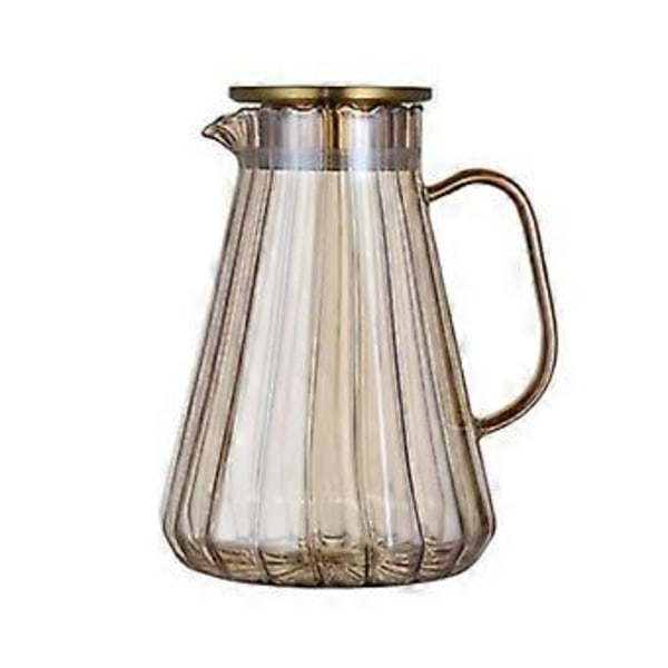 1,8L Glaskande Vandkande Koldtvandsflaske Håndtag Vandkedel Transparent Varmebestandig Juice Tekande Kande Vandkande
