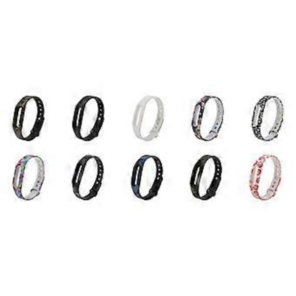 för Mi Band 1 Armband Andningsbart Band Svettresistent Anti-repor Band