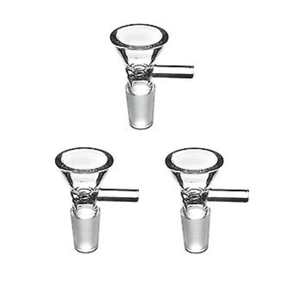 3 Stycken Glas Tratt Glas Skål Adapter Manuell Klar Diskställ Klar Hållbar Glas Tratt Skål