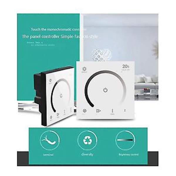 86 Sty Touch Panel Switch Dc12v 24v Controller Lysdæmper (mb06)