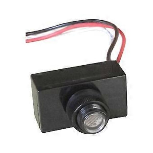 2 st Fotoelektrisk Strömbrytare Utomhuslampa Automatisk PÅ AV Fast Anslutning Glödlampor Hållbar