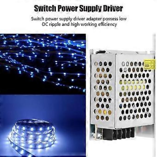 Switch Strømforsyning Driver Adapter DC12V Aluminium Legering LED Skjerm Lys Bar 3D Printer(S-36-1212v 3a 36WAC100-240V )