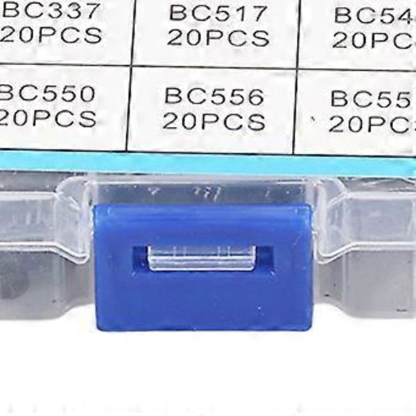200st Svart Effekttransistor Set 10 Värden Låg Strömförbrukning Transistor Kit BC327 BC558