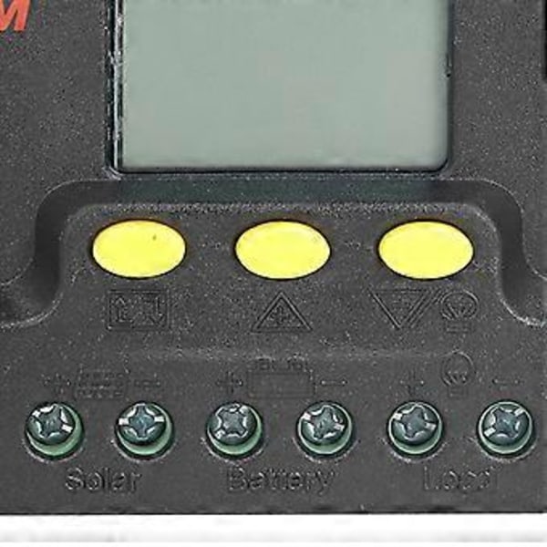 Solpanelregulator LCD-display med USB-laddning för mobiltelefon 12/24V Gatubelysningsregulator 30A