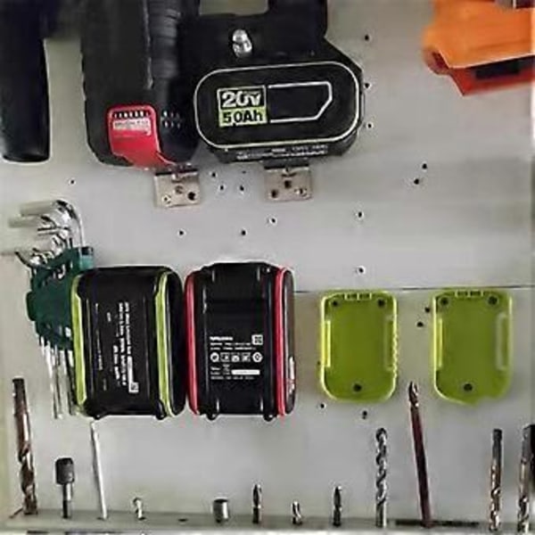 5st Batteriförvaringsställ Fodral för 5-stifts 20V Batteri Pyloner Spänne Hållare Väggfäste Dockningsstation A