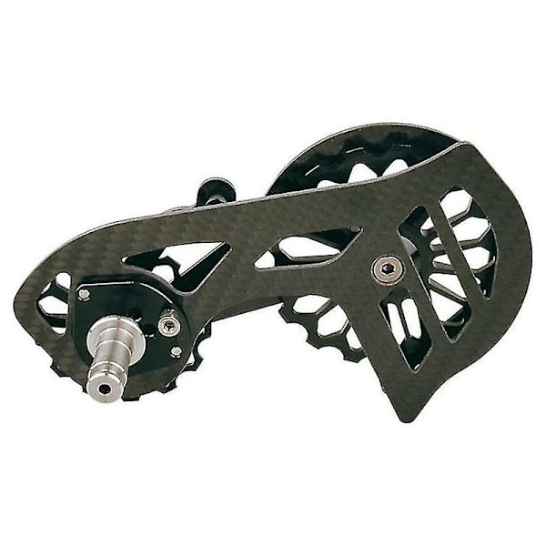 Växelförare bak för racercykel, kompatibel med Shimano 8000 8050 8070 9170 9150 9100, kolfiber, 17t remskiva, svart