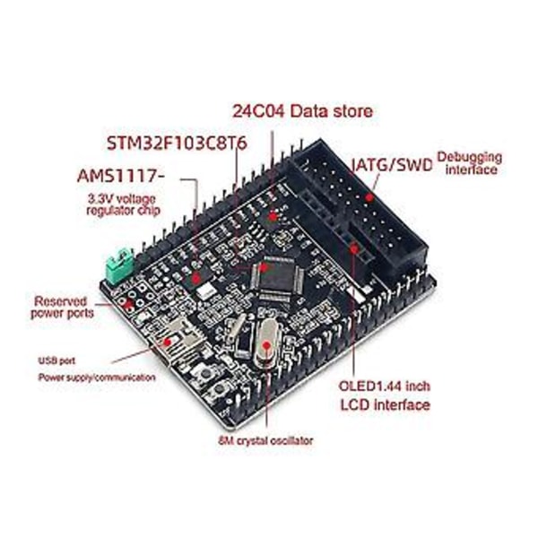 Stm32f103c8t6 Udviklingskort Stm32 Lille System Kernekort Stm32 Microcontroller Læringsboard