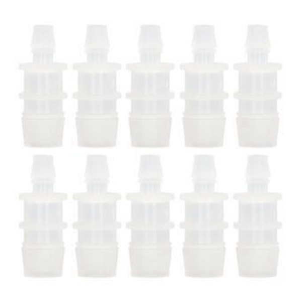 10 stk. Slangefittingsreduktion PP Akvarie Luftpumpe Adapter til Silikoneslangeforbindelse 7,9-15,8