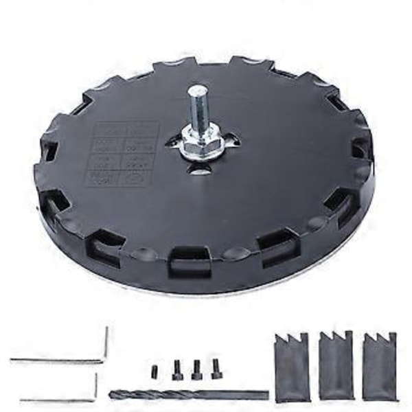 Justerbar Hulsav Udskiftnings Punch Cutter Bor Bitsæt 45 til 130 mm Dia til Plast Træ