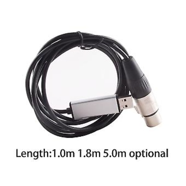 FT232RL USB til DMX512 DMX 512 RS485 LE Grensesnitt Adapter Konverter Kabel For ST
