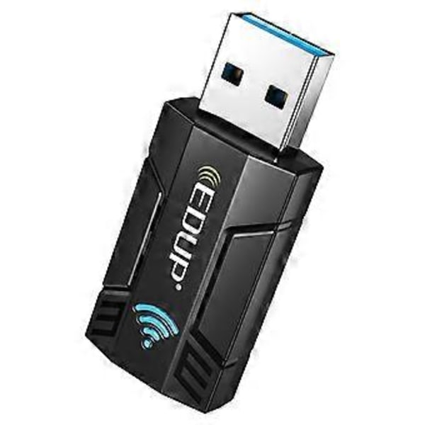 1300M USB3.0 Trådløst Nettverkskort WiFi Adapter 2.4G & 5G Dual Band Stabil Signal Adapter for PC Stasjonær Laptop