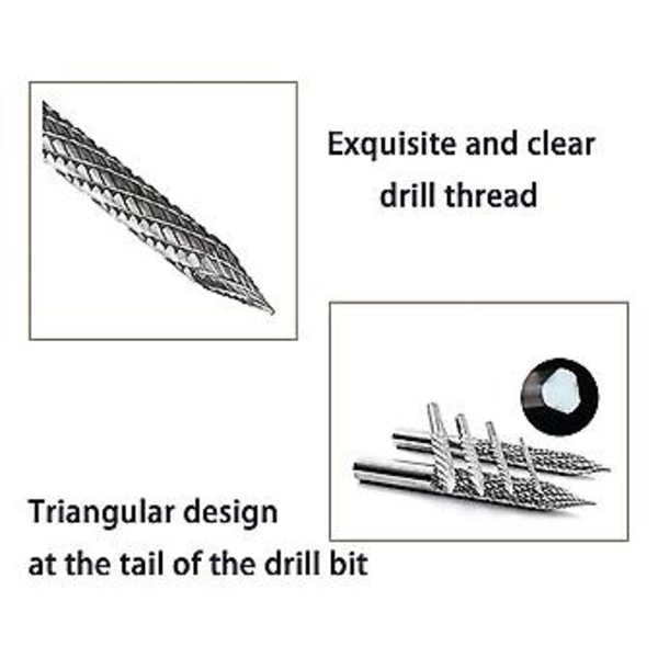 3/8in 10mm Højkarbid Stål Burr Bits