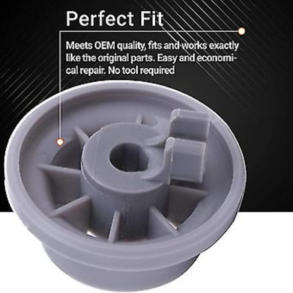 4-pack 165314 Hjul för nedre diskmaskinskorgen Kompatibel Ken