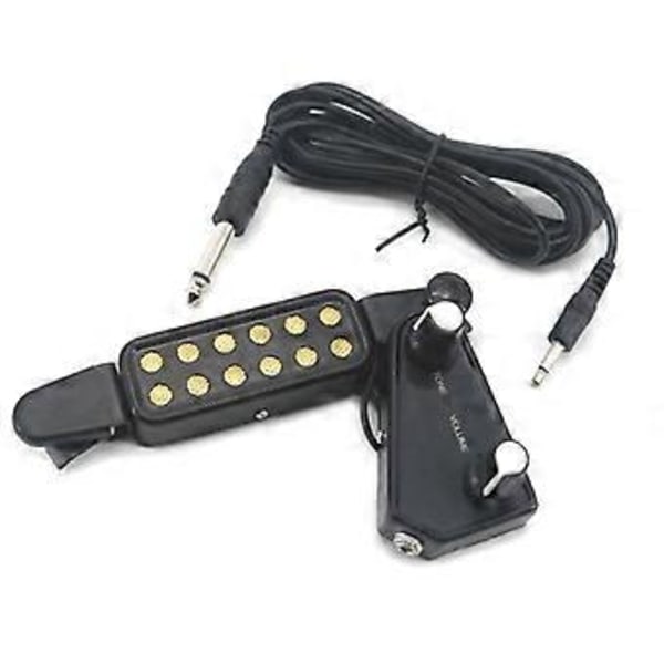 Akustisk Gitarr Ljudhåls Pickup Folk Klassisk Gitarr Pickup Justerbar Volym Ton Utan Att Öppna Hål