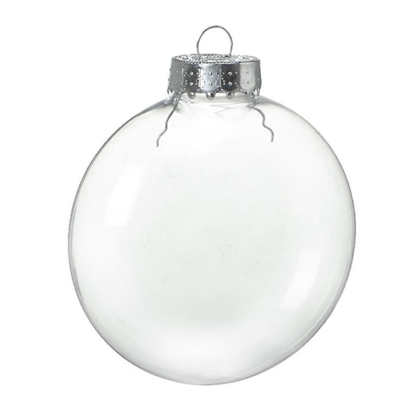 Julgranskula i plast, transparent, fyllbar, för gör-det-själv-projekt, jul, bröllop, födelsedagsfest, heminredning, julgran