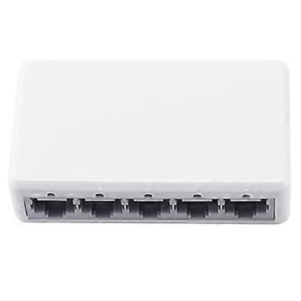 Ethernet Internett Splitter Hub Nettverk Switch Datamaskin 5 Porter 10/100mbps EU Plugg