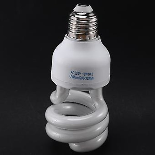 Uvb 13w Reptil Pære Uv Lampe Ium Terrarium Slange Kæledyr Ing Pære -240v