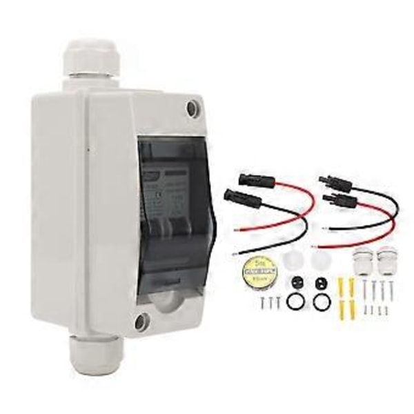 Mini Strømafbryder DC 12-400V AC 90-400V Dobbelt Strøm 16A Solcelleafbryder med IP65 Vandtæt Boks