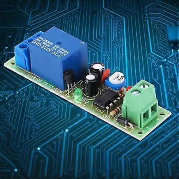 JK02 Relémodul DC5V Trigger Tid Slå Av Bryterkortmodul med Indikasjonslys 5S