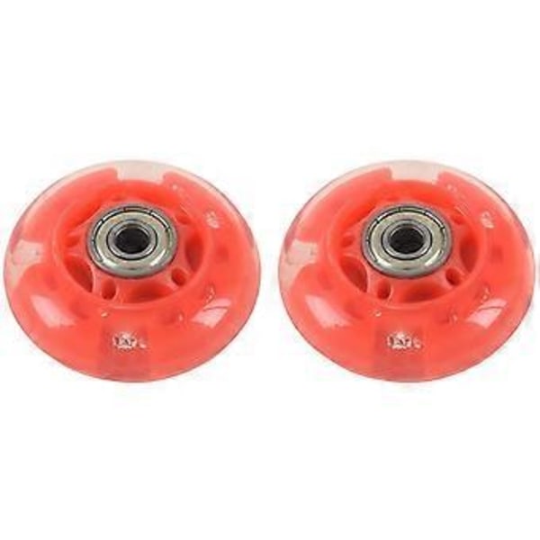 1 par 8 mm dia. 608zz leje inline scooter rulleskøjtehjul rød