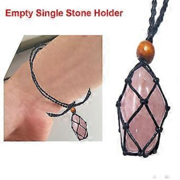 Krystalsten & Halskæde DIY Halskæde Snor Tom Stenholder Halskæde Reb Med Justerbar Længde Til Armbånd Halskæde Smykke