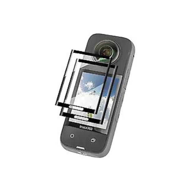 För Insta360x3 Härdat Glas HD Skärmskydd 2st Böjda Skyddsfilmer Tillbehör