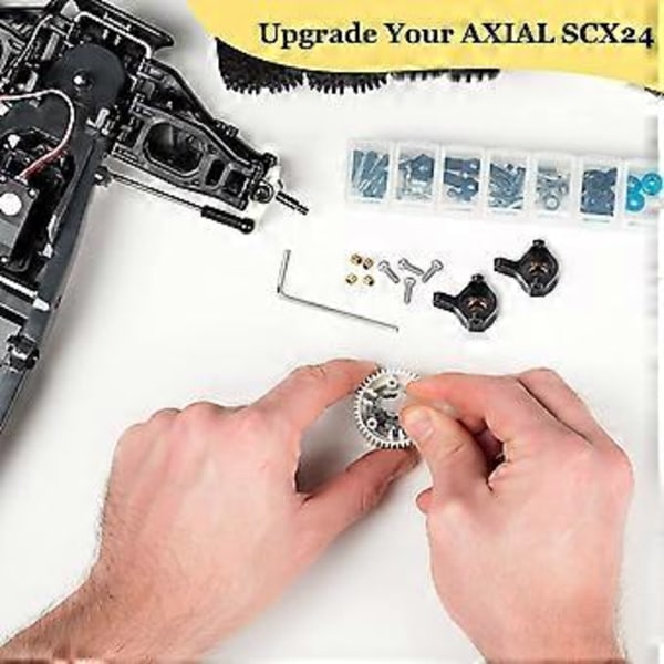 1 Par Messing Kontravægt Styrekop til 1/24 Axial SCX24 90081 RC Bil Del