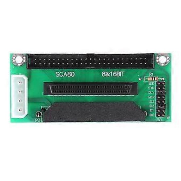 Scsi Sca 80Pin till 68Pin till 50Pin Ide Hårddisk Adapter Konverteringskort
