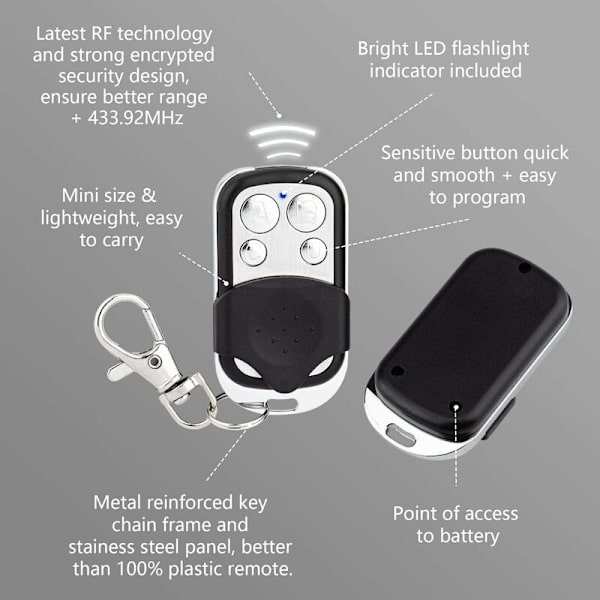 Universal Garageport Fjärrkontroll 433 MHz Kontroll Enhet-DENUOTOP