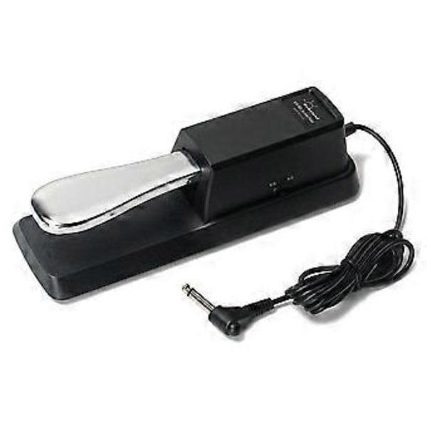 Højkvalitets klaver keyboard sustain pedal med skridsikker gummibund til MIDI keyboard, med 1/4 tomme input stik