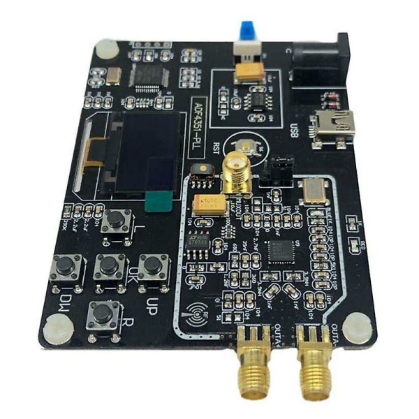 F19e 35m-4.4g rf signal generator adf4351 sweep frequency oled display development module board with usb cable
