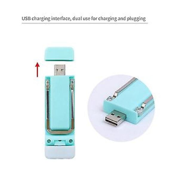 USB Uppladdningsbar, Portabel Clip-on LED Läslampa, 3 S Dimmbar, För Bok