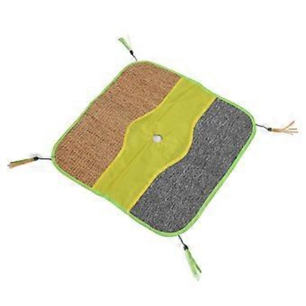 Kattklösmatta Multifunktionell Intressant Sisal Kattklösbräda Matta med Snören för Kattunge