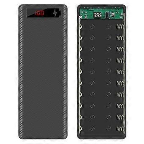 L10 LCD-skärm DIY Power Bank Box Platt för Huvud Batteriladdare Yttre för Fodral