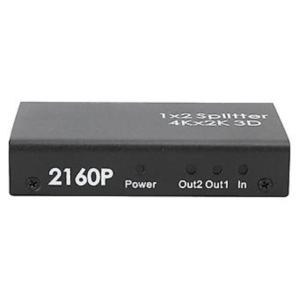 HDMI Splitter En i Två Hög Definition 1 In 2 Ut Distributör 1x2 4K Konverterare 100‑240VEU